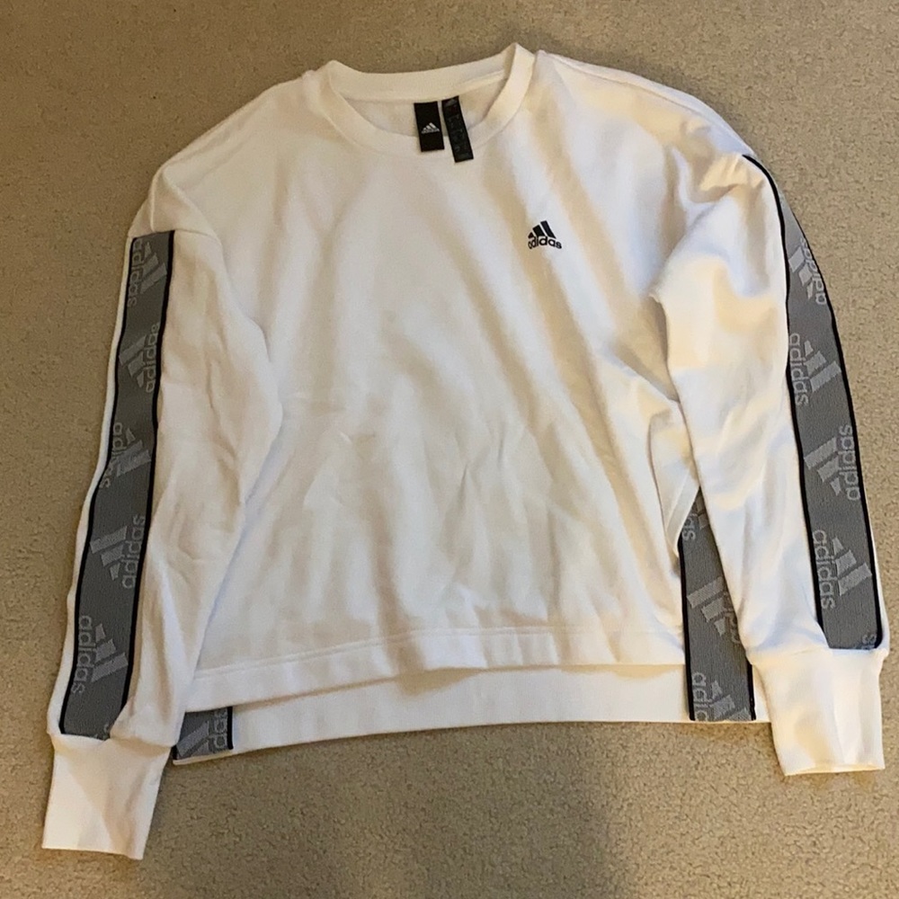 White Adidas sweatshirt